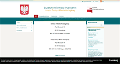 Desktop Screenshot of kozieglowy.bip.net.pl