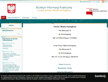 Tablet Screenshot of kozieglowy.bip.net.pl