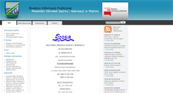 Desktop Screenshot of mosir-mielno.bip.net.pl
