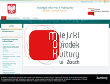 Tablet Screenshot of mok.zory.bip.net.pl