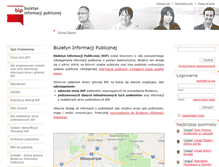 Tablet Screenshot of bip.gov.pl