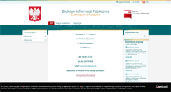 Desktop Screenshot of gimnazjum.raszyn.bip.net.pl
