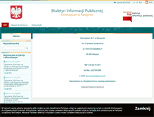 Tablet Screenshot of gimnazjum.raszyn.bip.net.pl