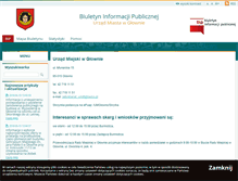 Tablet Screenshot of glowno.bip.net.pl