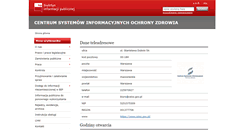 Desktop Screenshot of csioz.bip.gov.pl