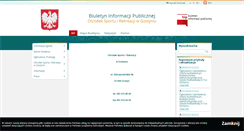Desktop Screenshot of osir-gostyn.bip.net.pl